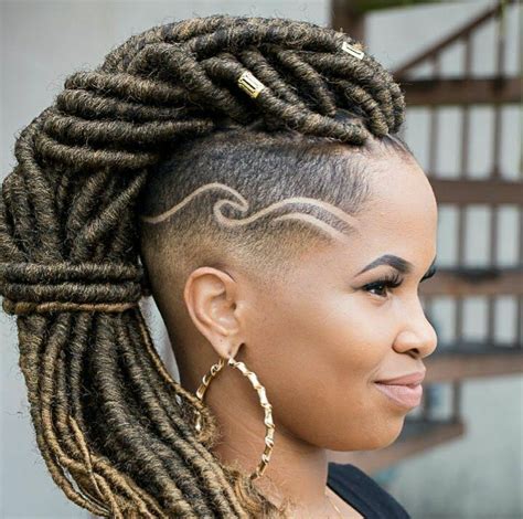 hairstyles with shaved sides and braids|dreadlock styles with shaved sides.